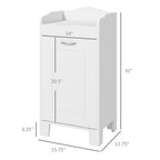 31" Tilt Out Laundry Hamper, Free Standing Home Organizer Hamper, Bathroom Storage Cabinet, White