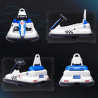 Bumper Car for Kids, 360° Rotation 6V Electric Ride On Bumper, White