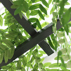 82'' Decorative Metal Garden Trellis Arch with Durable Steel Tubing & Elegant Scrollwork, Perfect for Weddings