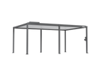 POWER+ Gen 2 Motorized Pergola 13'L x 20'W Gray with White Louvers 6063-T5 Aluminum, Motorized Louvers