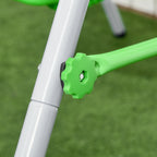 Toddler Swing Set with Metal Stand, Safety Seat Belt for Kids Aged 6-36 Months, Backyard Indoor & Outdoor Use, Green