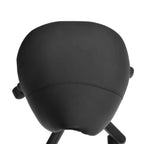 Rolling Saddle Stool, Swivel Salon Chair, Ergonomic Faux Leather Stool, Adjustable Height with Wheels for Spa, Salon, Massage, Office, Black