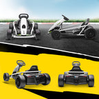 24V Electric Go Kart for Kids, Drift Ride-On Racing Go Kart with 2 Speeds, for Boys Girls Aged 8-12 Years Old, White