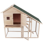 55" L 2-Tier Wooden Rabbit Hutch Bunny Cage