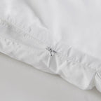 Luxuriously Soft Standard Overfilled Pillow Protector with 100% Polyester Microfiber, 3D Puff Stitching, Zipper Closure, 28" L x 20" W x 0.13" H, White