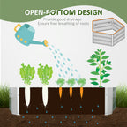 40'' Hexagon Raised Garden Bed, Outdoor Metal Planter Box with Gloves, for Backyard, Patio to Grow Vegetables, Herbs, and Flowers, Green