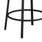 3-Drawer Long Dining Table Set with Power Outlets, Circular PU Stools, Easy Assemble, 60.24"L x 15.75"W x 35.43"H, Black