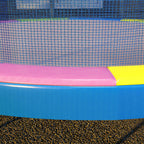 14FT Trampoline Spring Cover, Safety Trampoline Pad Replacement, Waterproof and Tear Resistant, All Weather Trampoline Accessories, No Holes for Pole, Multi Color