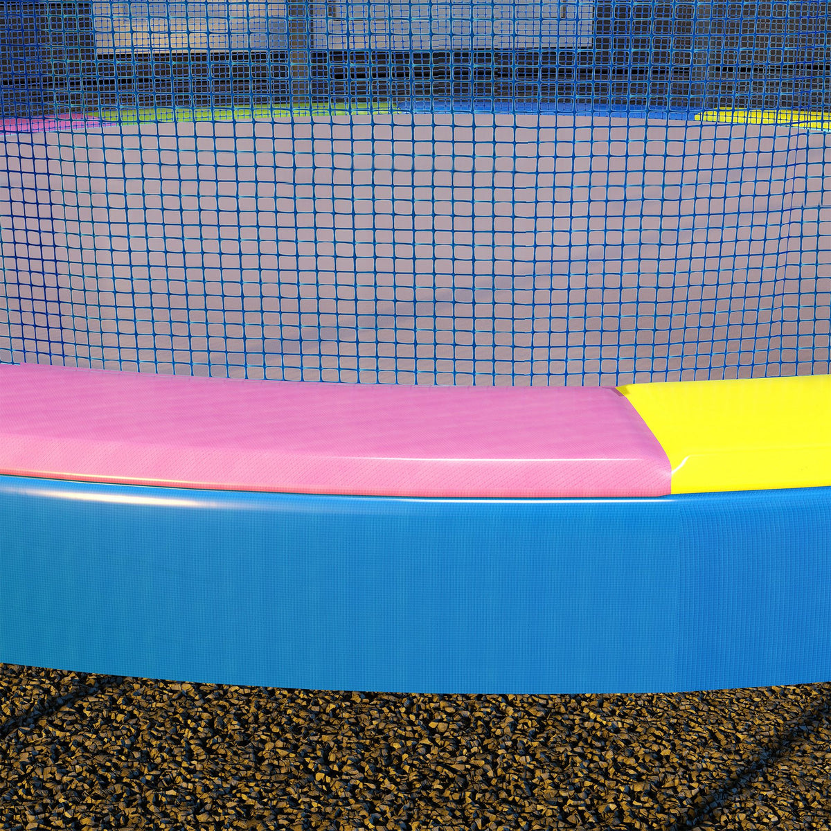 14FT Trampoline Spring Cover, Safety Trampoline Pad Replacement, Waterproof and Tear Resistant, All Weather Trampoline Accessories, No Holes for Pole, Multi Color