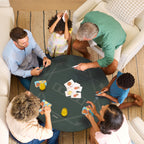 Poker Mat Texas Hold'em Poker Table Top with Non-Slip Bottom Dark Green