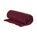 Wearable Multipurpose Throw with Goose Feather, Down Filling, Water-Repellent Microfiber, Machine Washable, 68" L x 62" W x 0.25" H, Red