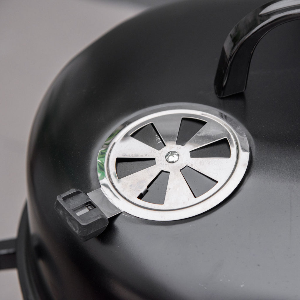 3-in-1 Vertical Charcoal BBQ Smoker Grill with 2 Cooking Areas and Thermometer