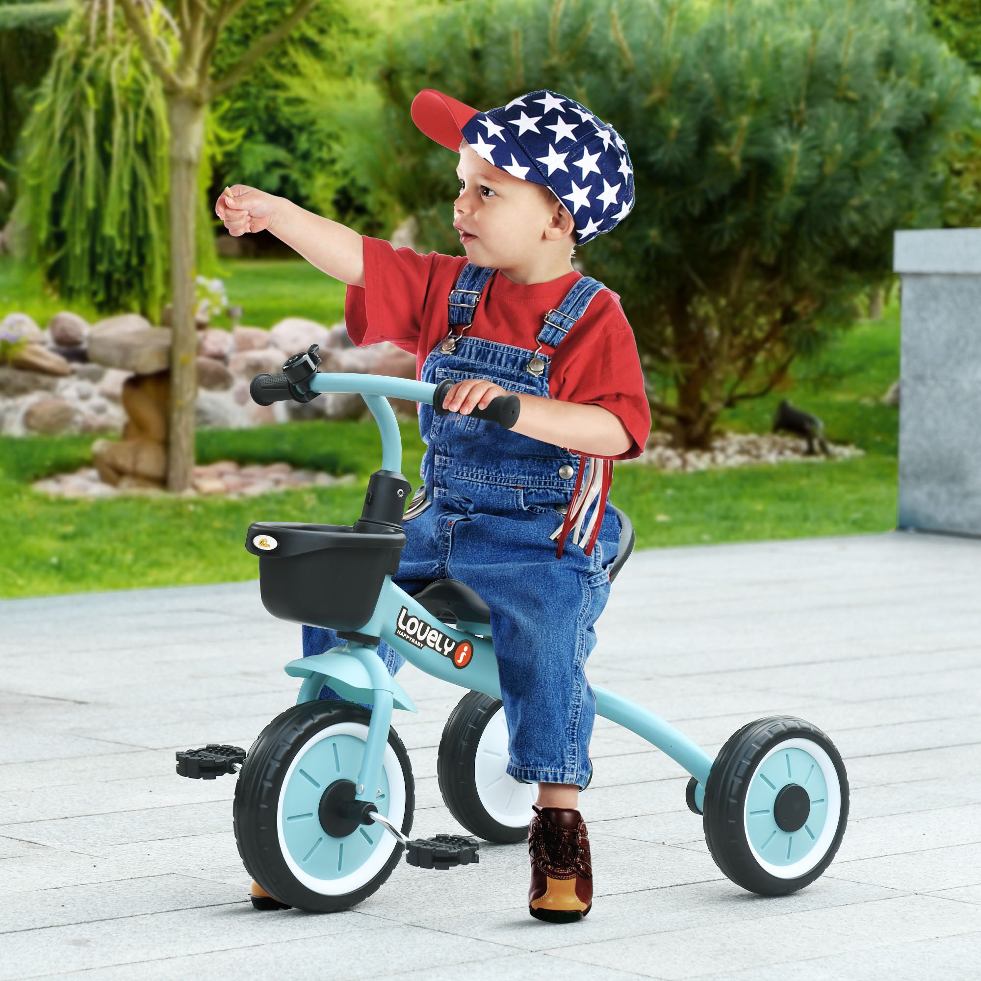 Tricycle for Kids Age 2-5, Toddler Bike for Children, Blue