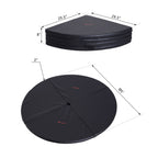 Pole Dance Mat, 2"T x 5'W Folding Pole Crash Mat for Home, Lightweight and Foldable, Black