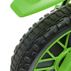 12V Kids Motorcycle w/ Treaded Tires, 5mph Top Speed Electric Bike for Kids, Ride On Motorcycle w/ Training Wheels, Battery Charger, Spring Suspension, Green