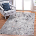 Naar 5x7 Abstract Stain-Resistant Area Rug with Non-Shedding Design, Carpet for Living Room, Bedroom, Home Office, 90" L x 63" W x 0.35" H, Gray
