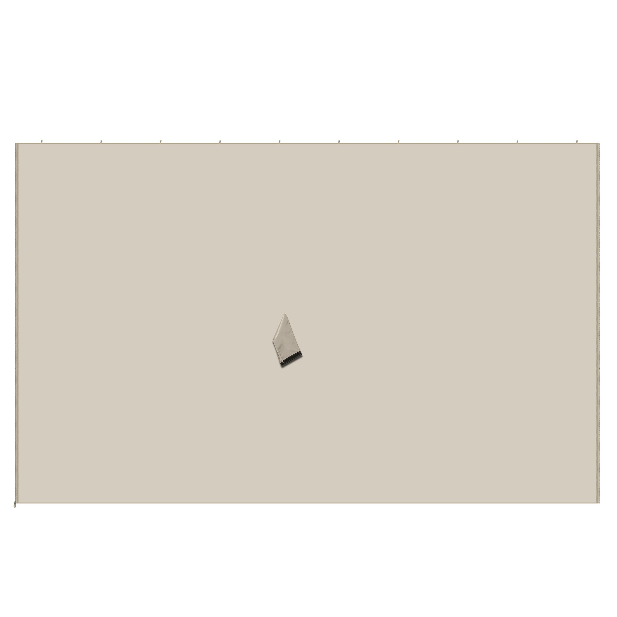 9.84' x 11.8' Gazebo Sidewall Set with Hooks/C-Rings, Beige