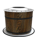 Smokeless Fire Pit, Portable Camping Bonfire Stove with Mat for Backyard, Patio, Picnic, Magnesium Oxide, Brown