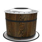 Smokeless Fire Pit, Portable Camping Bonfire Stove with Mat for Backyard, Patio, Picnic, Magnesium Oxide, Brown