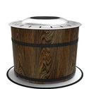 Smokeless Fire Pit, Portable Camping Bonfire Stove with Mat for Backyard, Patio, Picnic, Magnesium Oxide, Brown