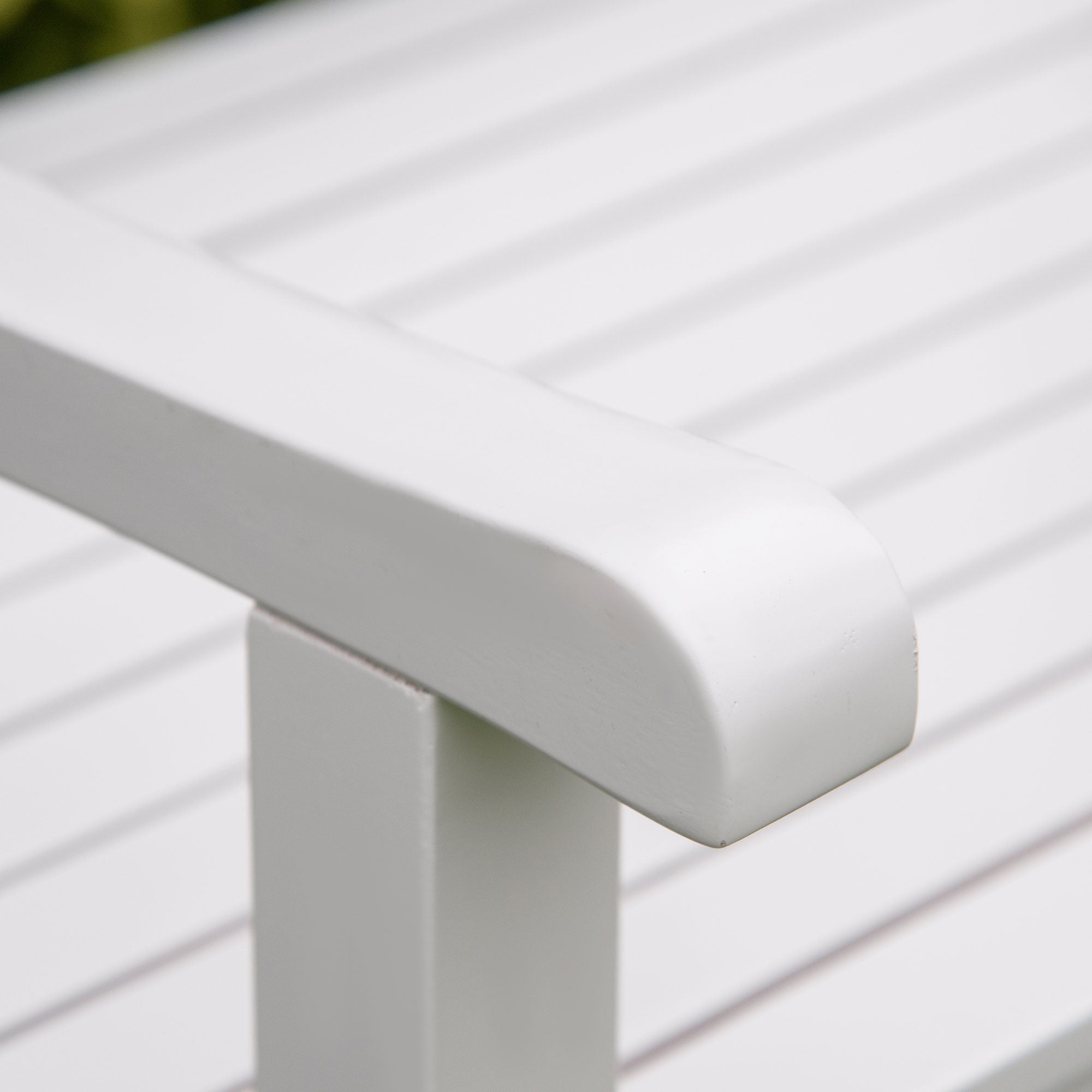 2-Seater Wooden Garden Bench, 4FT Outdoor Patio Loveseat with Unique X-Shape Back for Yard, Lawn, Porch, White