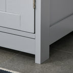Bathroom Vanities, Bathroom Sink Cabinets with U-Shape Cut-Out and Adjustable Internal Shelf, Gray