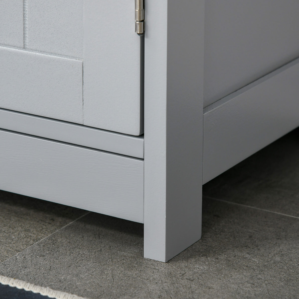 Bathroom Vanities, Bathroom Sink Cabinets with U-Shape Cut-Out and Adjustable Internal Shelf, Gray
