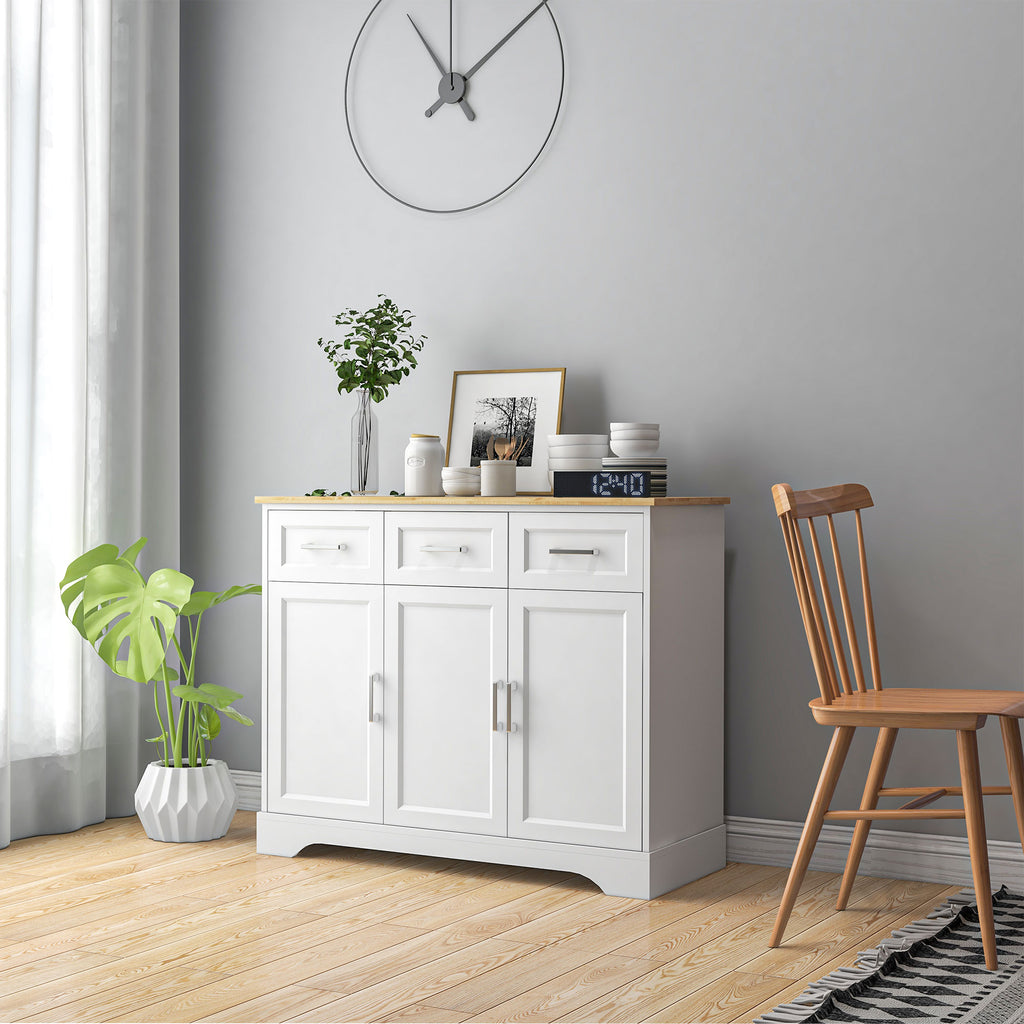 Modern Kitchen Sideboard Buffet Cabinet with Storage, Kitchen Island Dining Room Cabinet Living Room Furniture