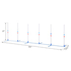 Dog Agility Equipment Dog Weave Pole Set Agility Starter Kit Pet Outdoor Exercise Training Set