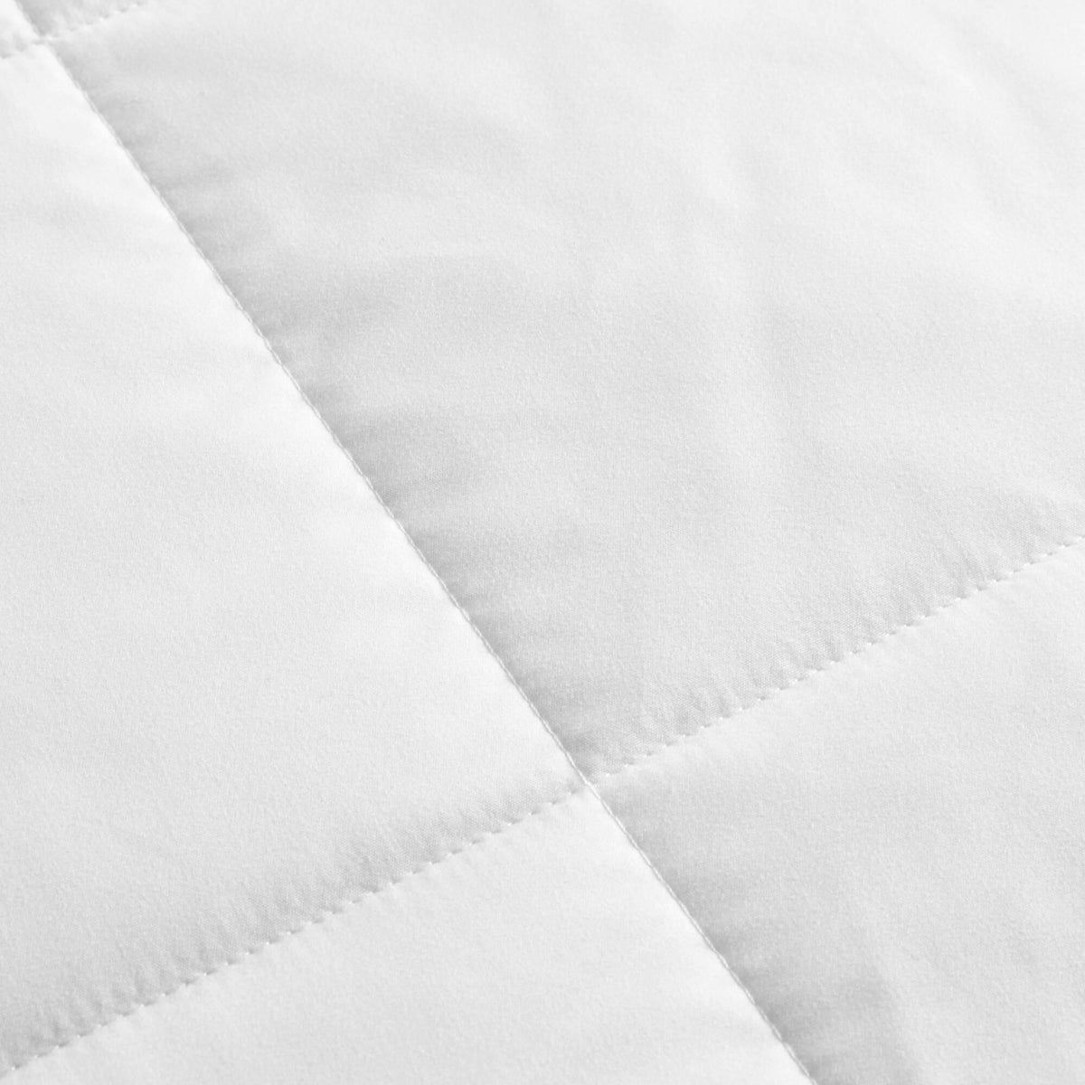 Down Alternative Blanket with Cool Touch, OEKO-TEX Certified, Machine Washable, Designed for Full, Queen Beds, 90" L x 90" W x 0.25" H, White