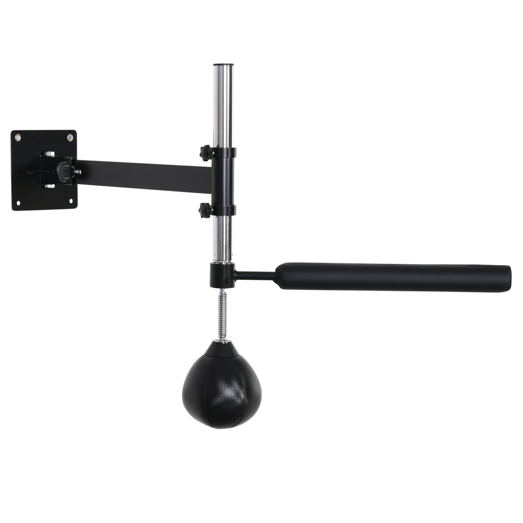 Lightweight Fast-Reflexes Speed Bag Boxing Punching Bag Wall Mount Height Adjustable, MMA, Martial Arts, and Boxing Equipment for Training at Home, Heavy-Duty, 9" H x 7" Dia.
