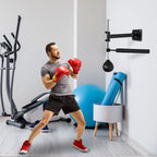 Lightweight Fast-Reflexes Speed Bag Boxing Punching Bag Wall Mount Height Adjustable, MMA, Martial Arts, and Boxing Equipment for Training at Home, Heavy-Duty, 9" H x 7" Dia.