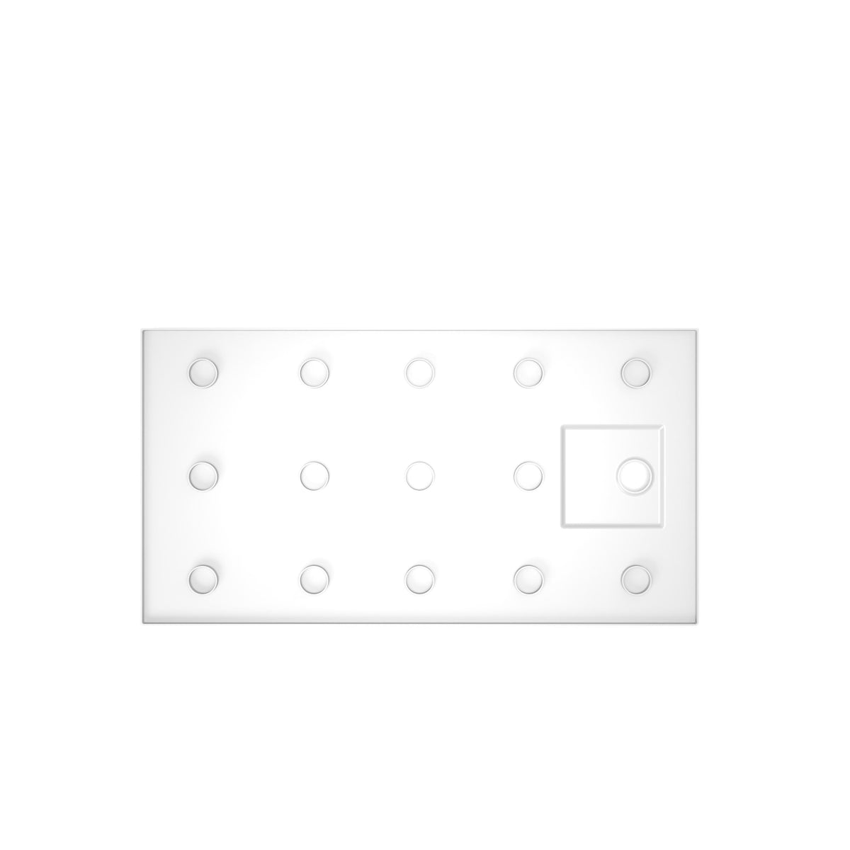 32" x 60" Shower Base with Durable Non-Flex Construction, Acrylic 3-Wall Alcove Shower Pan with Right Drain, 60" L x 32" W x 3" H, Gloss White