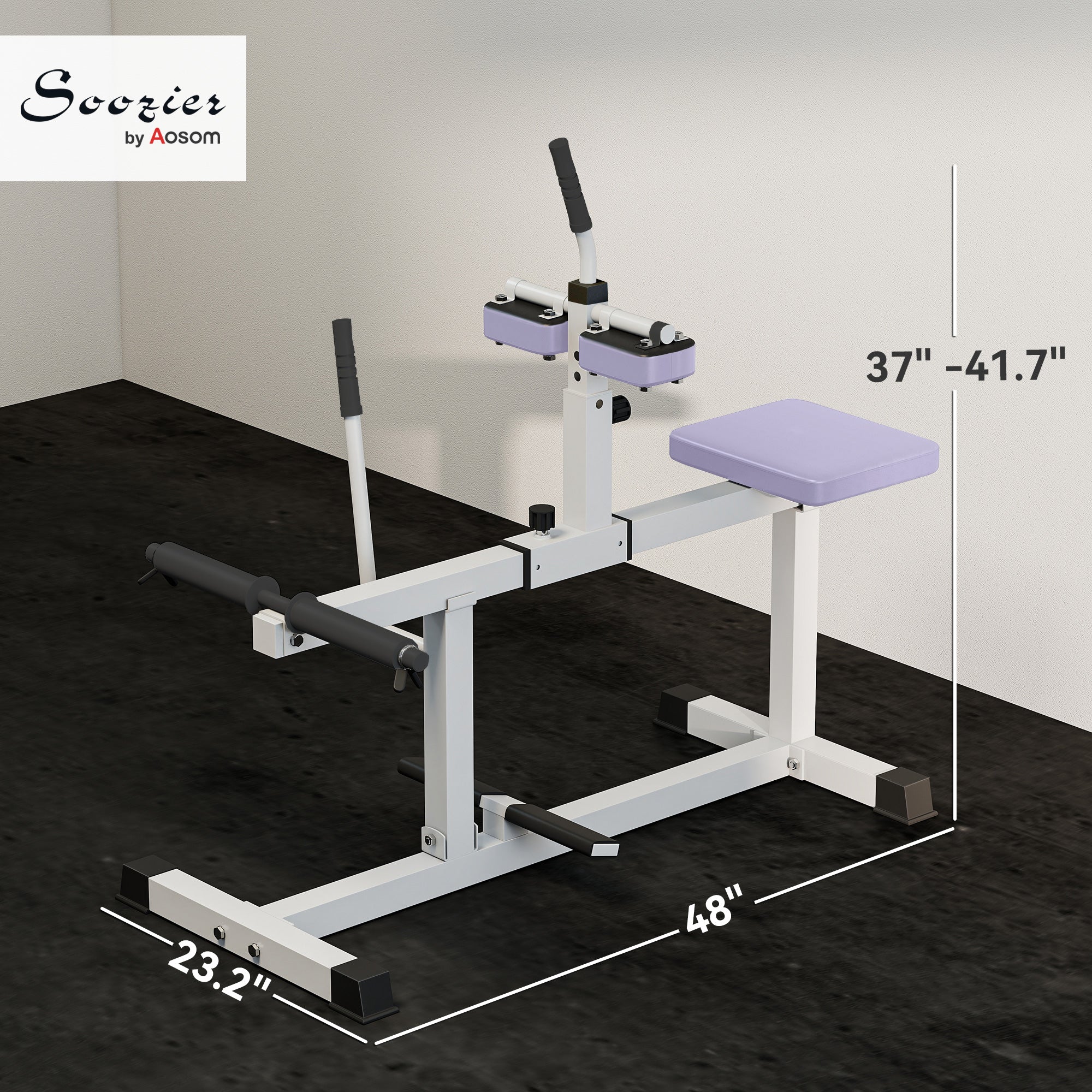 Adjustable Steel Seated Calf Raise Exercise Strength Training Gym Equipment, Purple