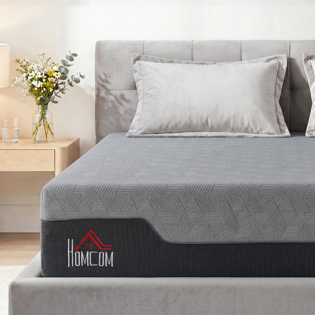 King Mattress, 12 Inch Memory Foam Mattress for Pressure Relief, Graphene Gel Cooling Copper Bed in a Box, Made in USA