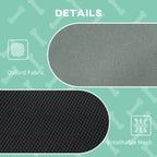 Elevated Dog Bed with Removable Canopy, Outdoor Dog Cot with UV Protection Canopy Shade, 24 inch Pet Bed for Camping, Gray