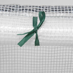 Portable Mini Greenhouse, Outdoor Garden with Large Zipper Doors and Water/UV PE Cover, 5.9' x 3' x 3', White