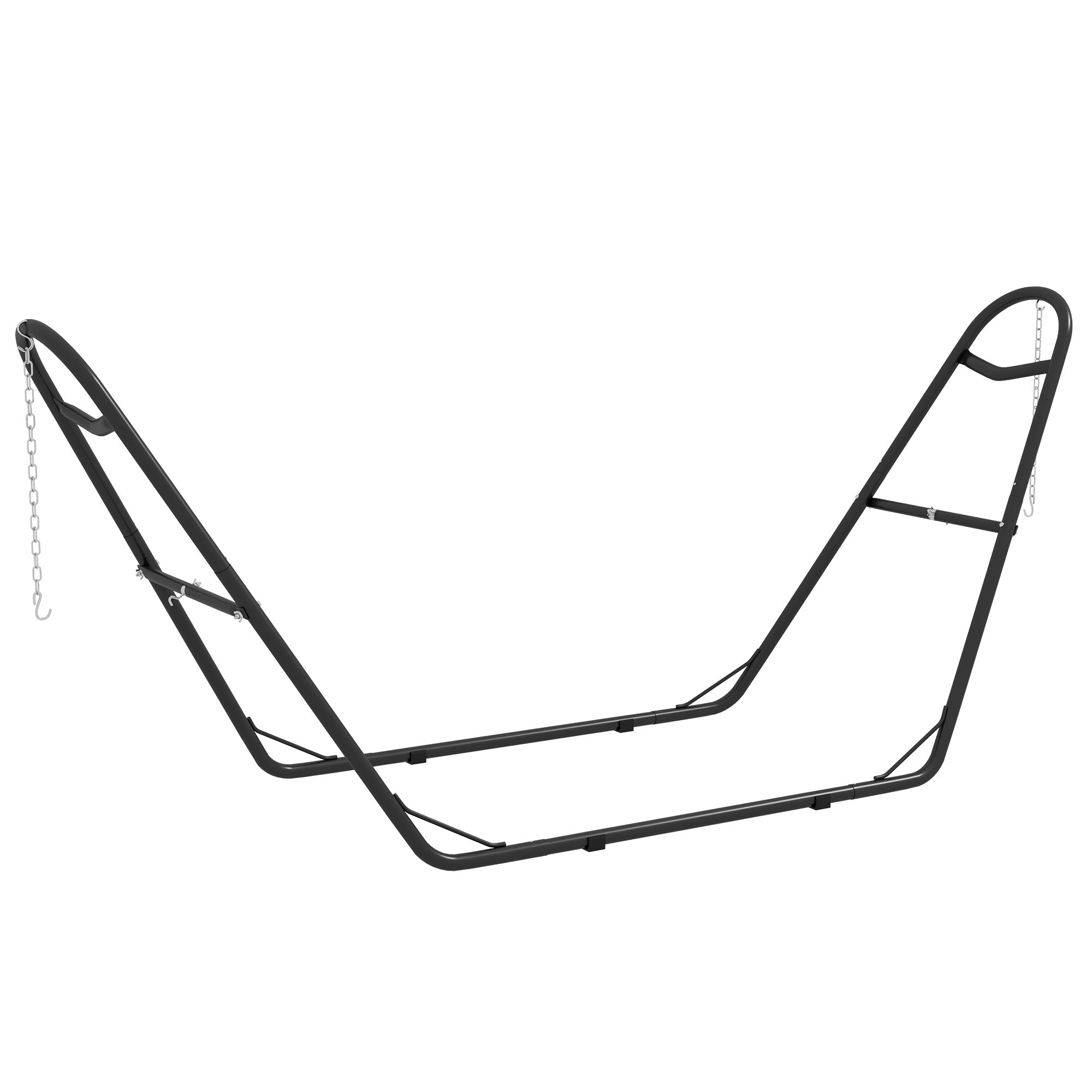 Hammock Stand, Portable Adjustable Steel Frame Hammock Stand, Weather Resistant, 10.3', 550 lbs. Capacity, Black
