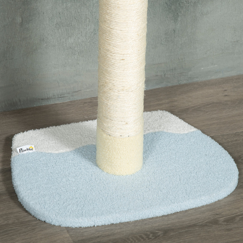 4-Tier Floor to Ceiling Cat Tree Height Adjustable 87 -103 Inch