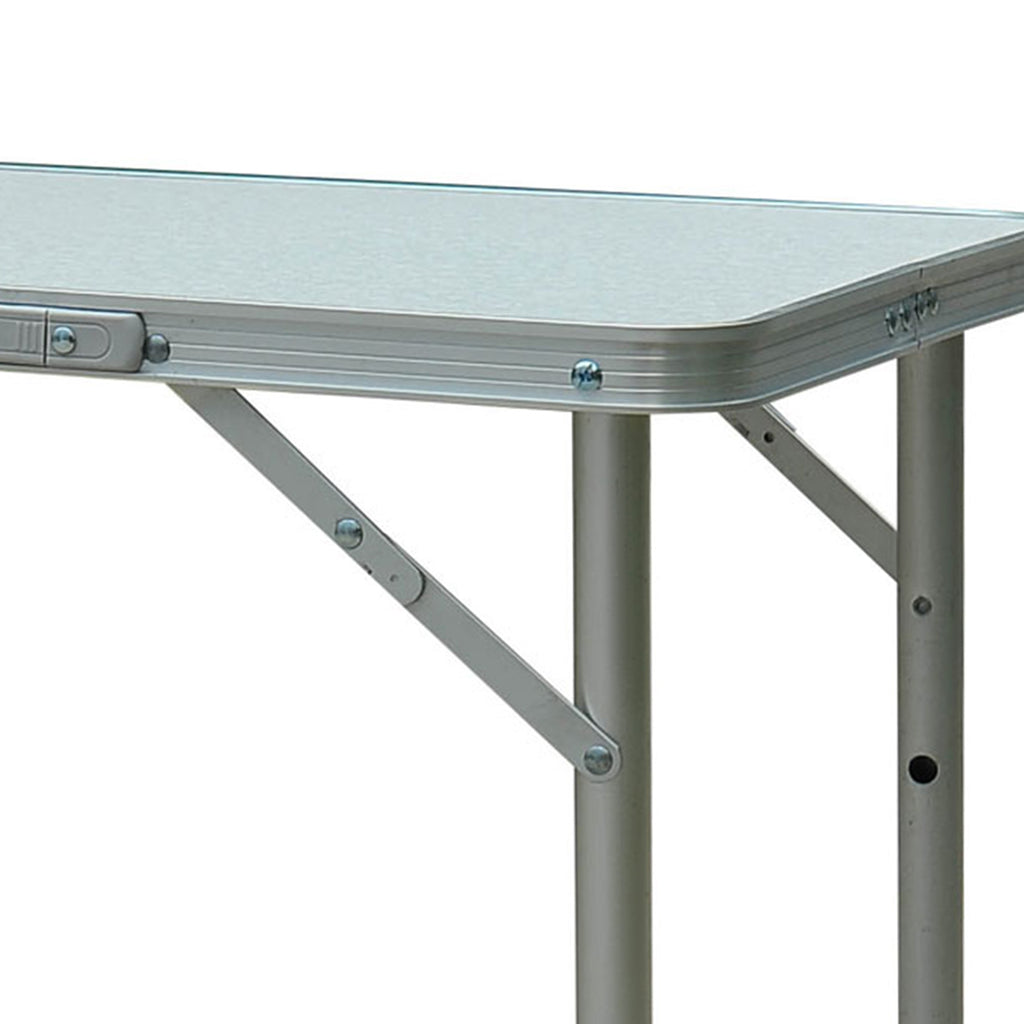 23" Portable Camping Table with Faucet Aluminum Lightweight Portable Folding Easy Clean Camping Table with Carrying Handle