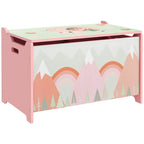Storage Chest with Lid, Storage Box Organizer for Bedroom, Pink