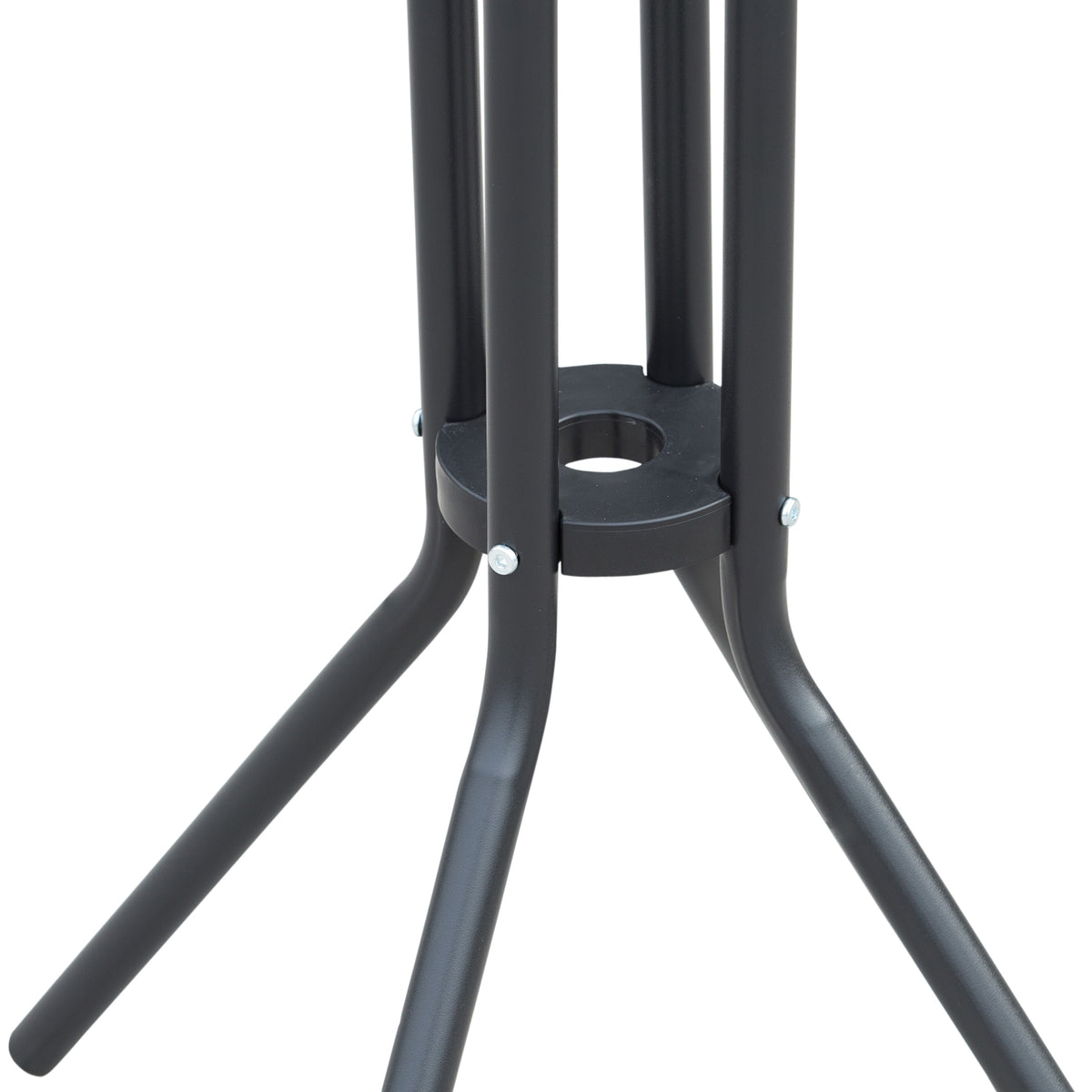 3 Piece Bar Height Outdoor Bistro Set for 2, Charcoal Gray