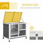 Desk/Table Sized Rabbit Hutch with Wheels