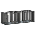 83"L Heavy Duty Dog Crate, Extra Large Dog Kennel with Divider and Mat for Large Breeds, Modular Puppy Playpen