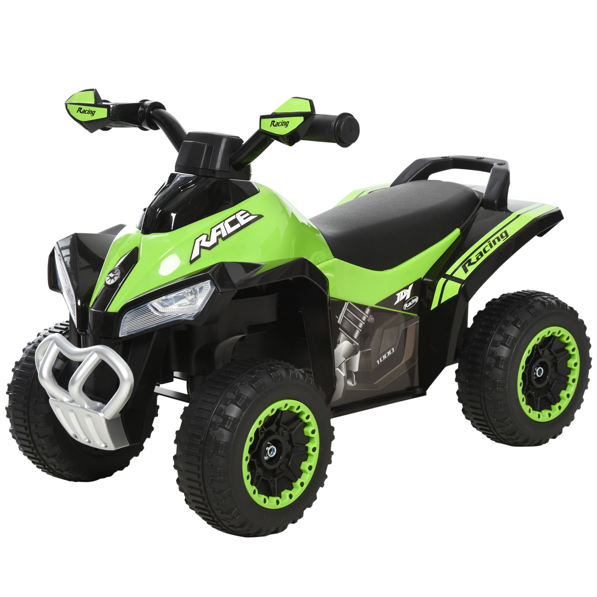 NO Power Kids Ride On Push Car, w/ Music, Lights for 1.5-3, Green