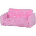 Couch with Glow in the Dark Cloud Pattern, Washable Cover, Pink