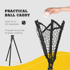 Softball and Baseball Net with Strike Zone, Tee, Caddy, and Portable Carry Bag for Pitching and Hitting Training