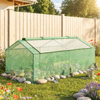 71" x 36" x 28" Mini Greenhouse Portable Hot House for Plants with Large Zipper Windows for Outdoor, Indoor, Garden, Green
