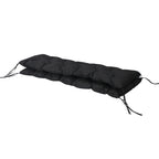 59" x 38" Tufted Bench Cushion for Outdoor Furniture, 3-Seater Replacement for Swing Chair, Patio Sofa/Couch, Black