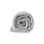 Reversible Down Alternative Blanket with Plush to Microfiber, Temperature Control, Machine Washable, 108" L x 90" W x 0.25" H, Gray